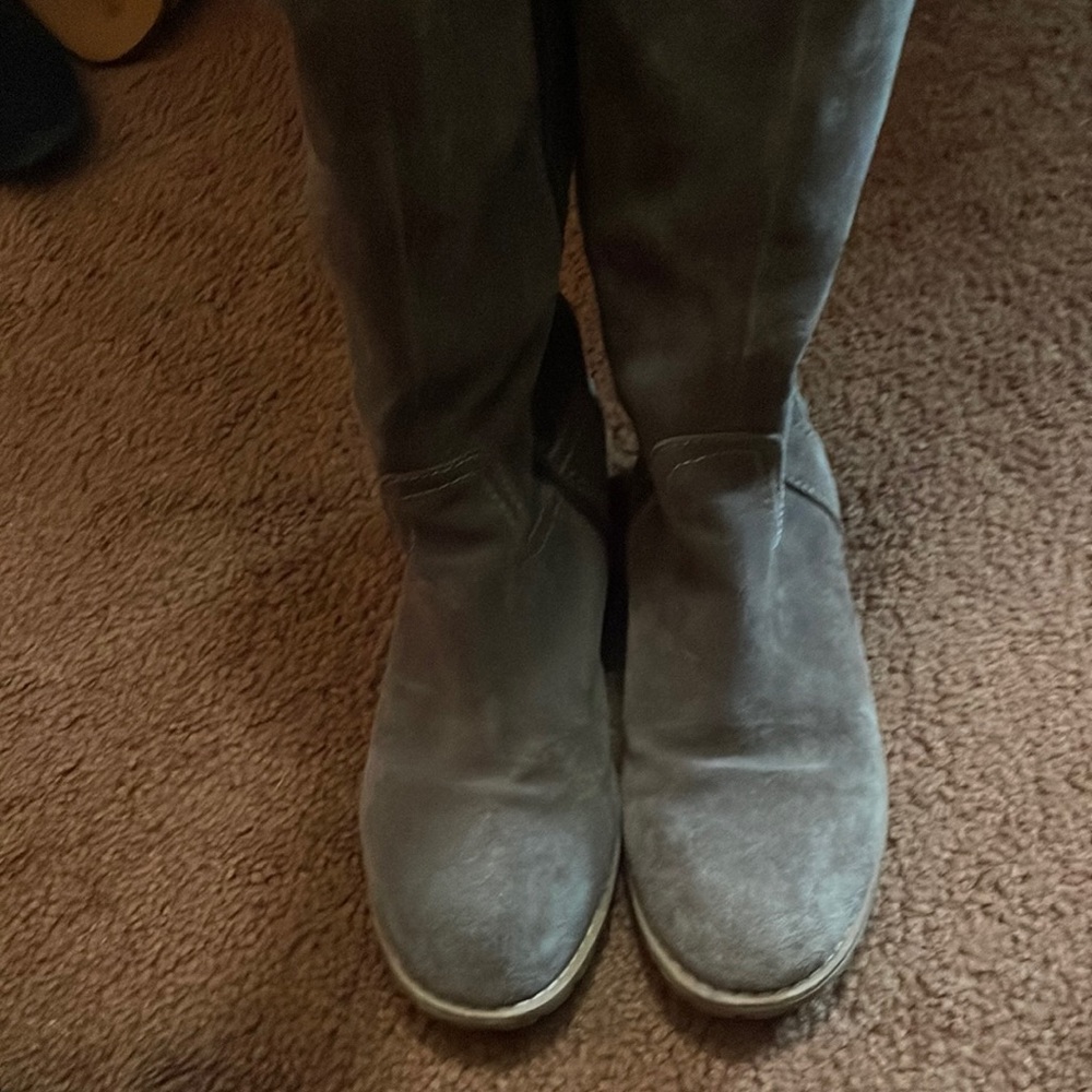 Suede fleece lined boots
